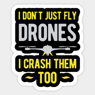 Funny Drone Gift Idea Sticker